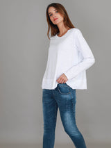 Sonya | Women's Long Sleeve T-Shirt – Cotton Slub Jersey