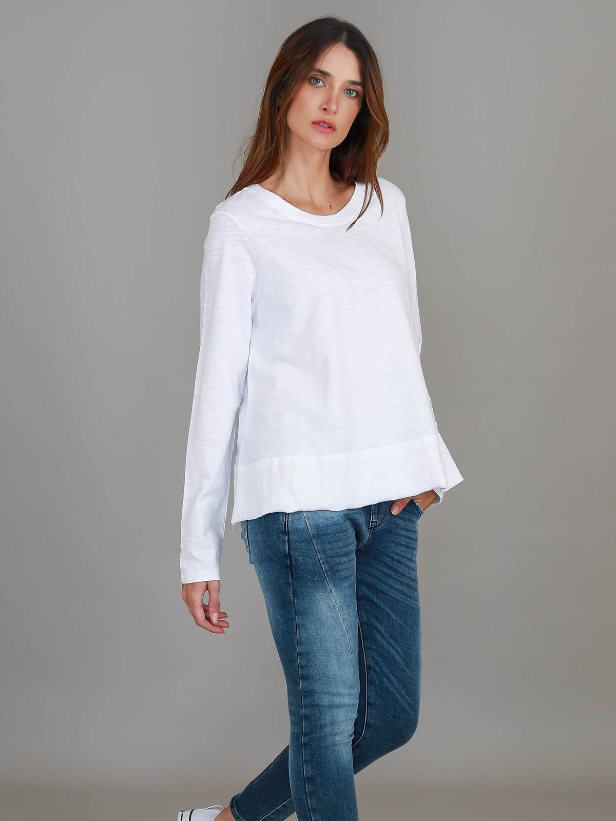 long sleeve crop top