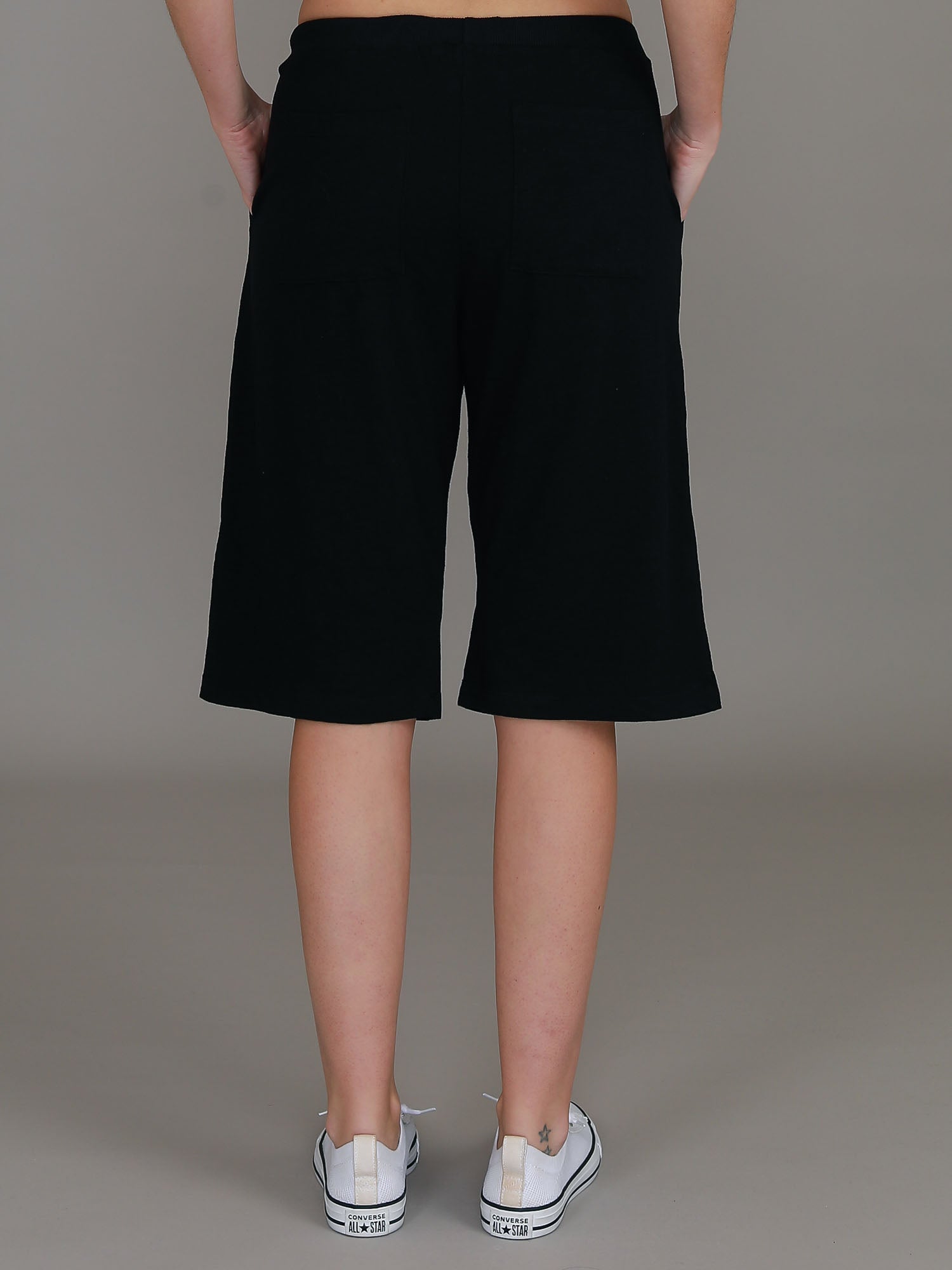 ladies black shorts #color_black