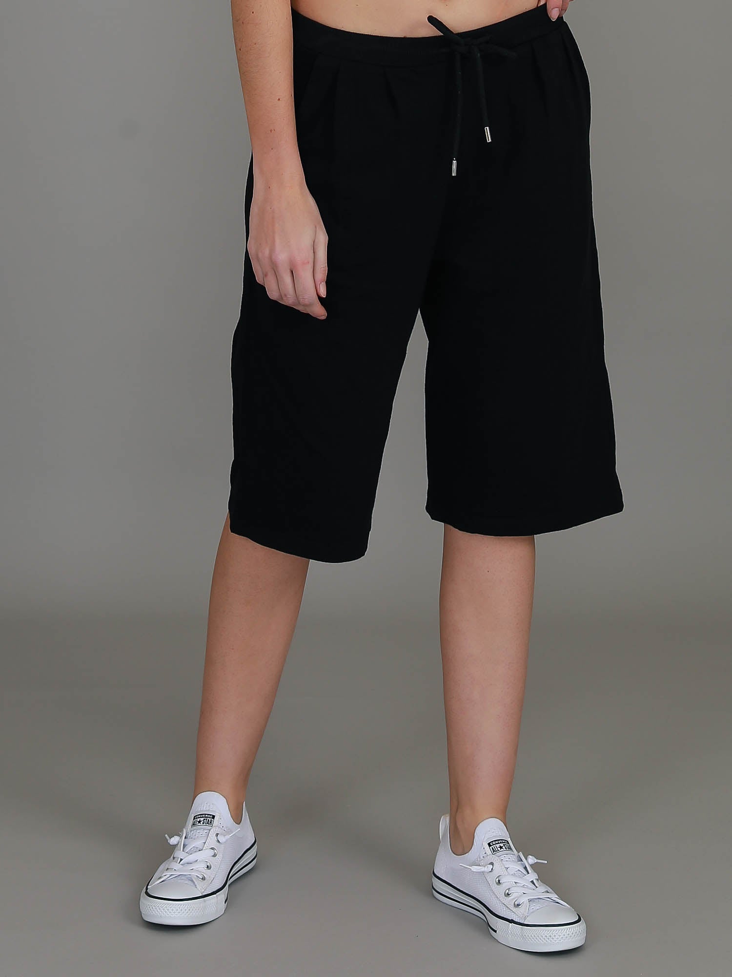 women's black shorts #color_black