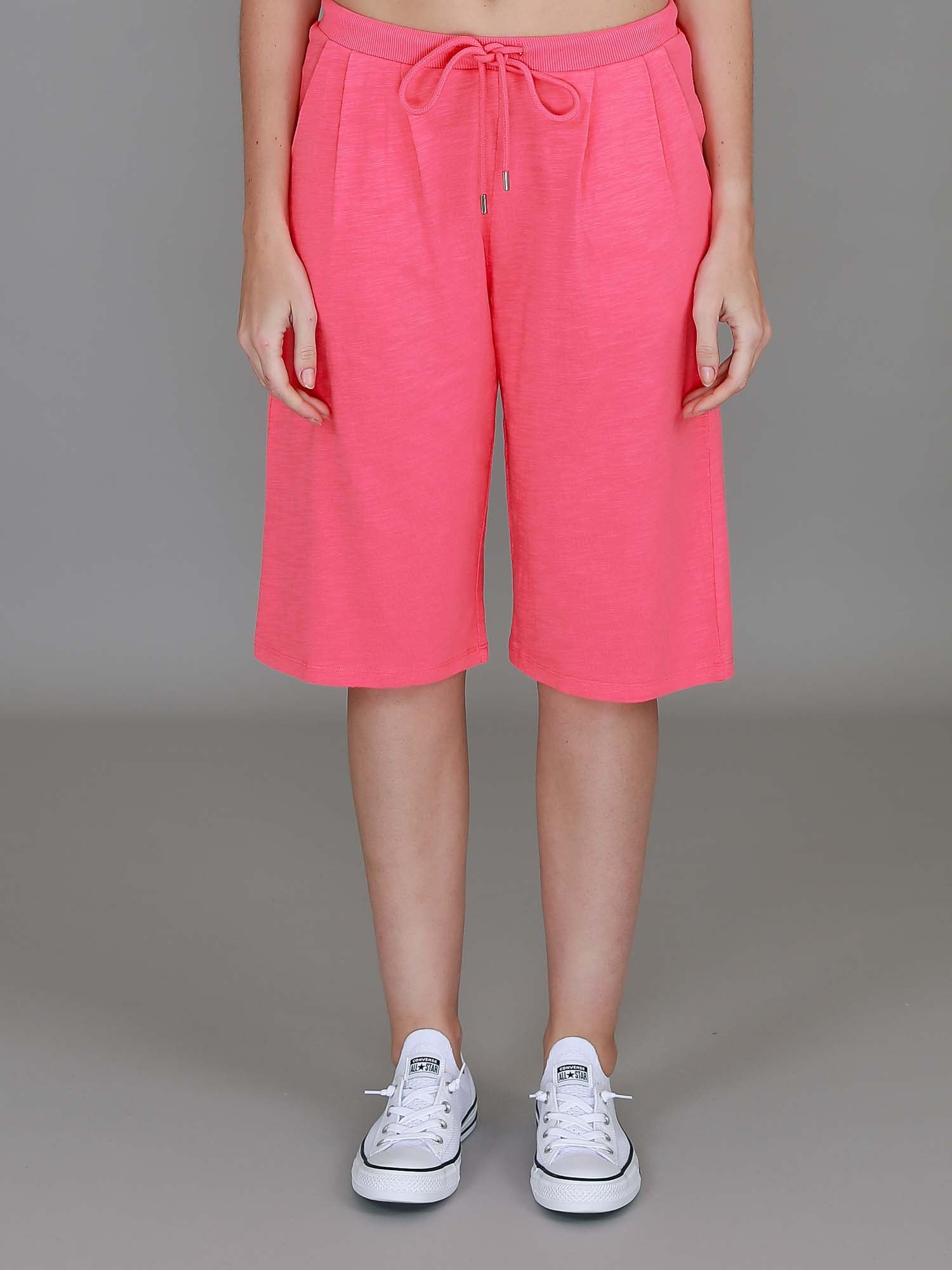 high waisted hot pink shorts #color_bubblegum