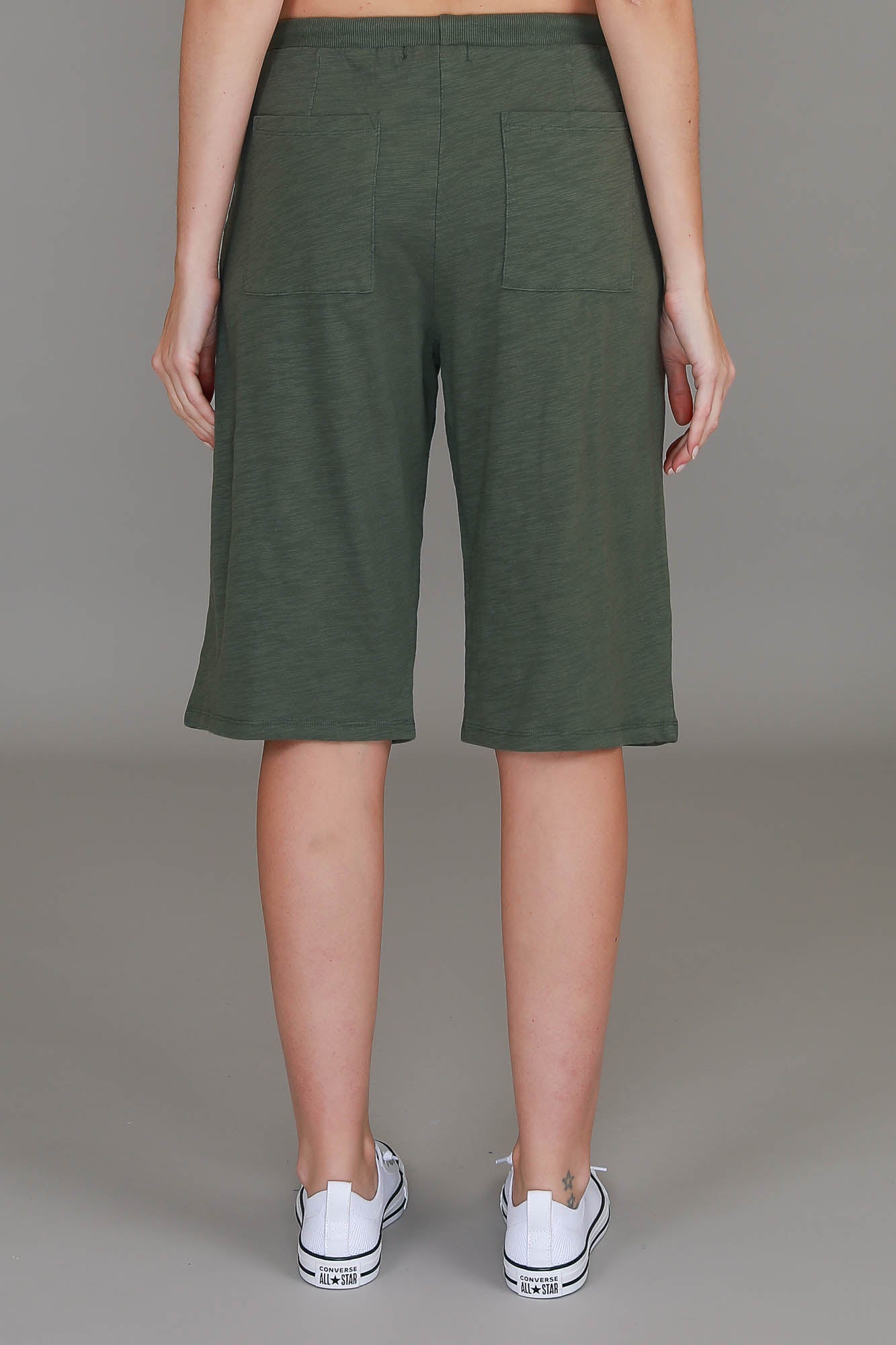 olive green shorts women's #color_khaki