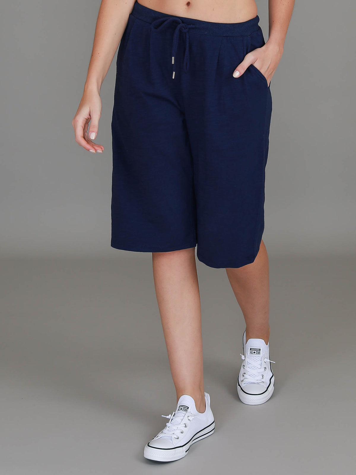 dark blue shorts