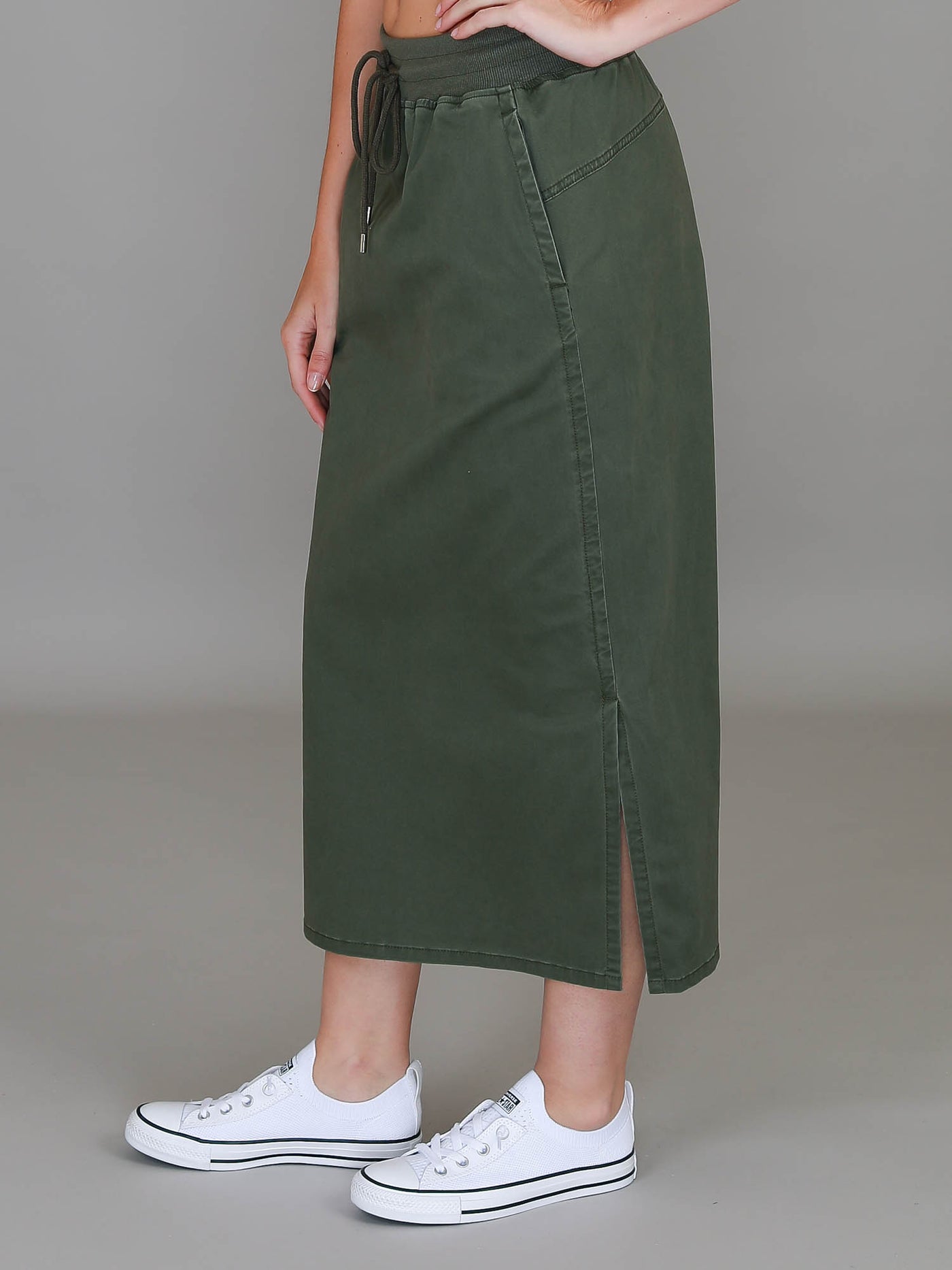 Roberta Chino Midi Skirt