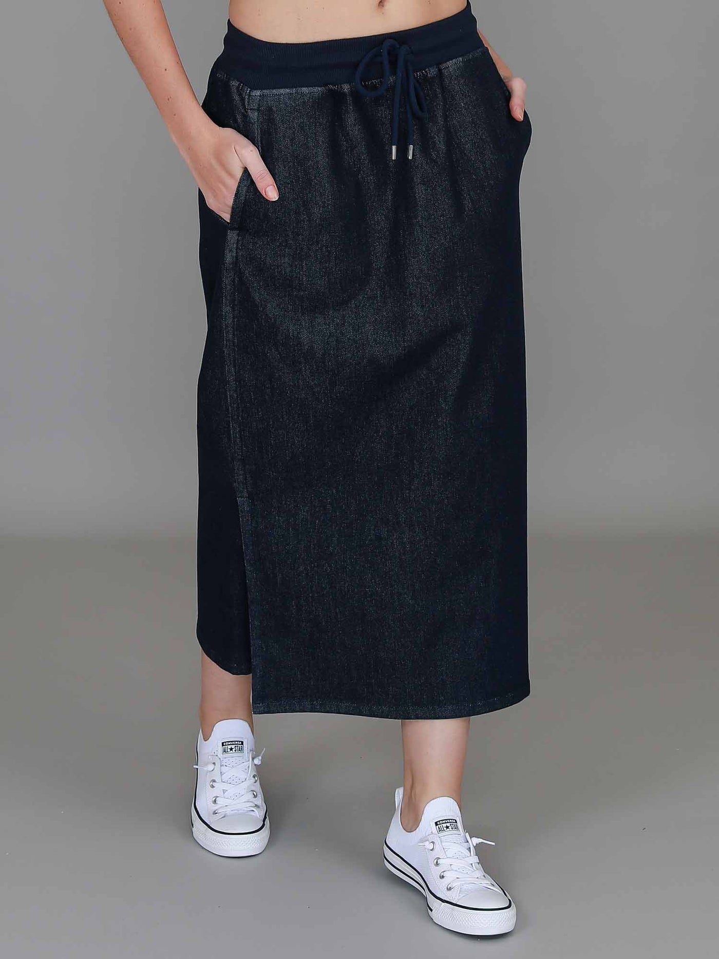 Roberta Denim Midi Skirt