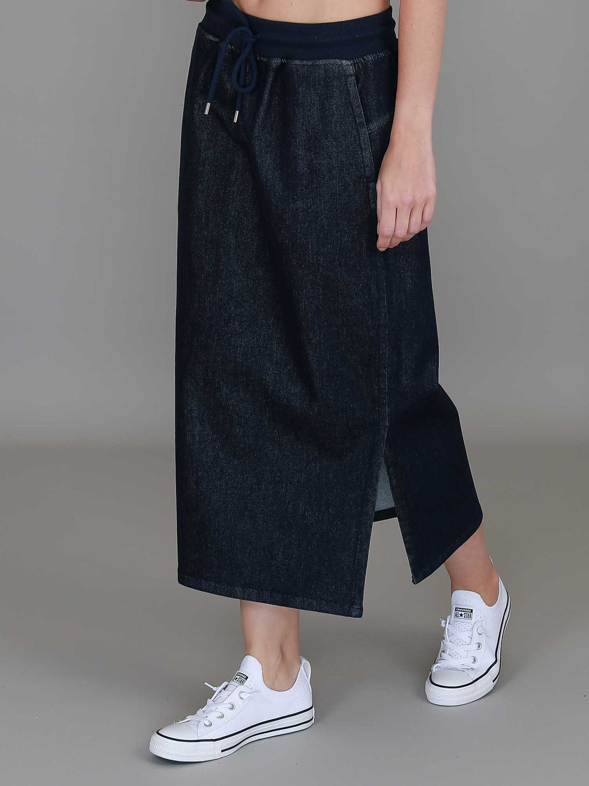 Roberta Denim Midi Skirt