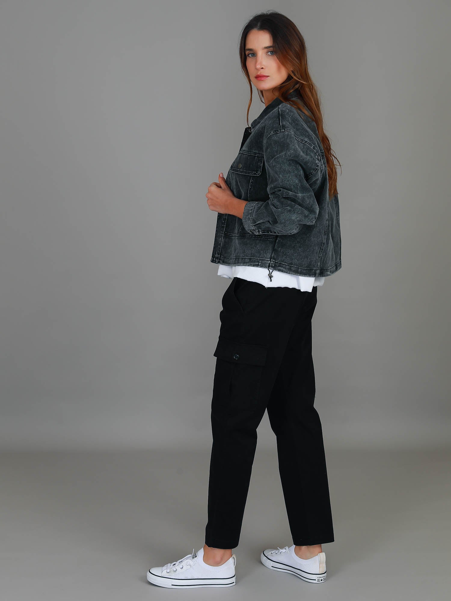 denim jackets for women #color_wash black