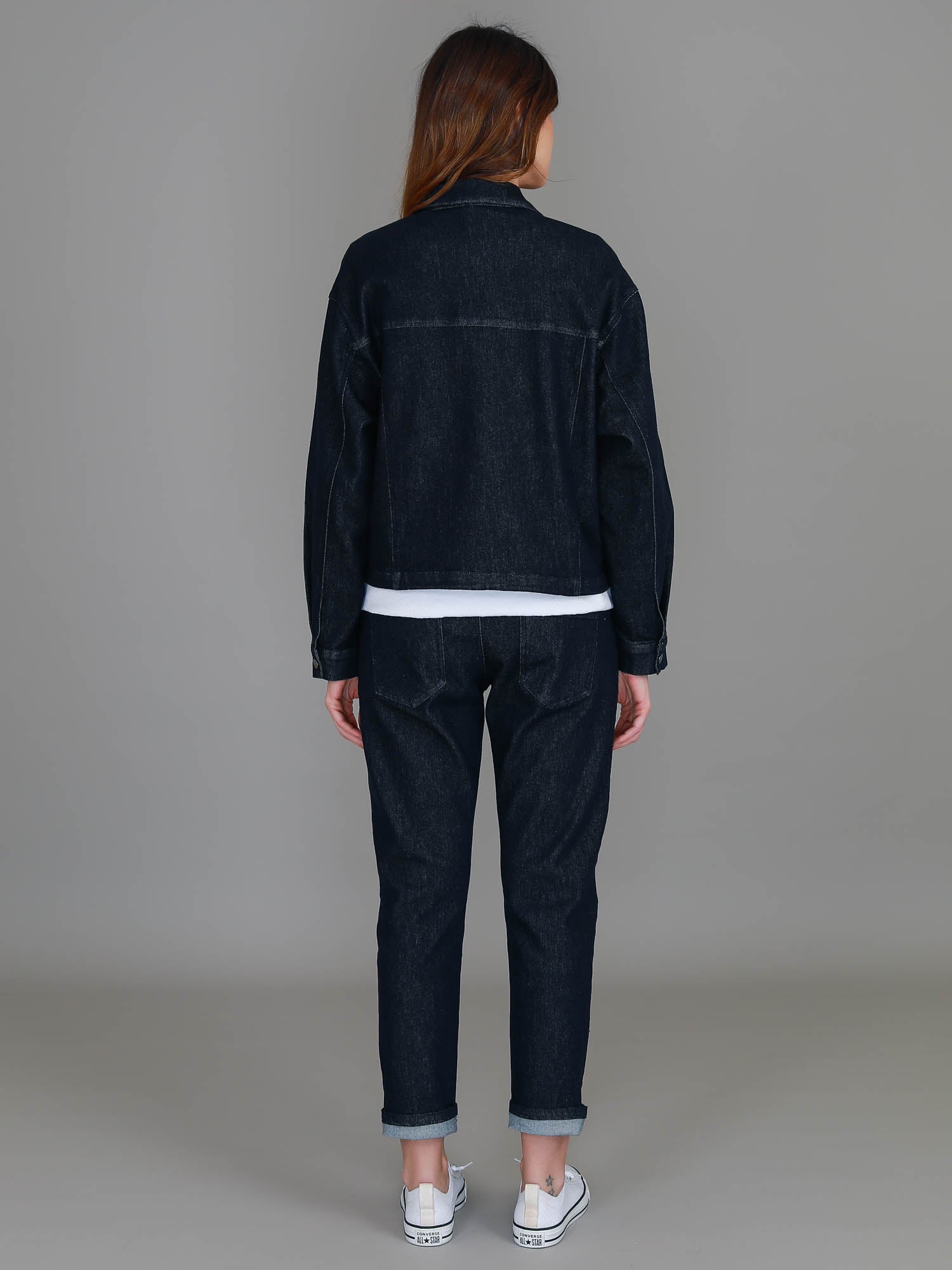 women jacket denim #color_dark denim