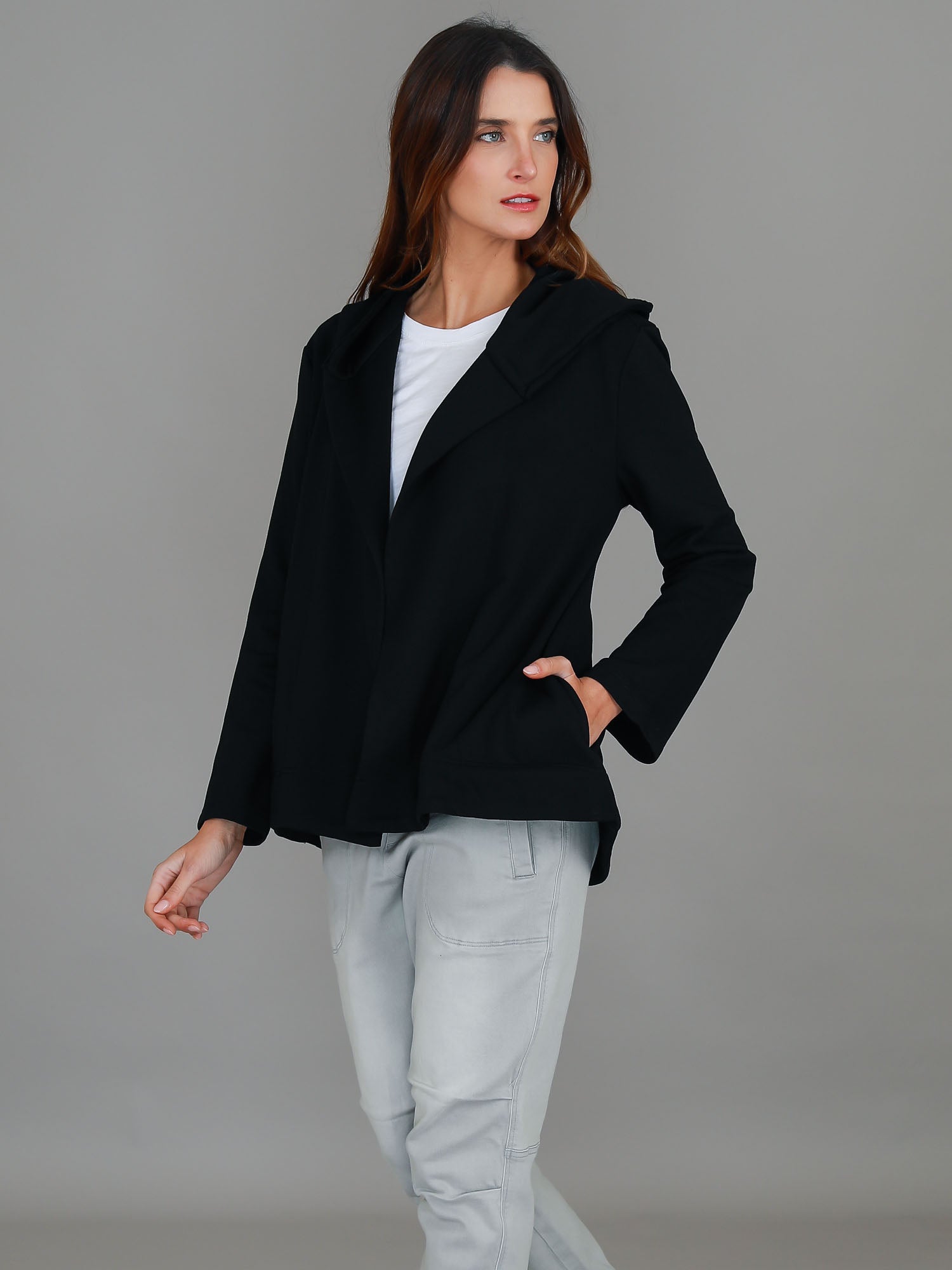 cotton hoodies for women #color_black