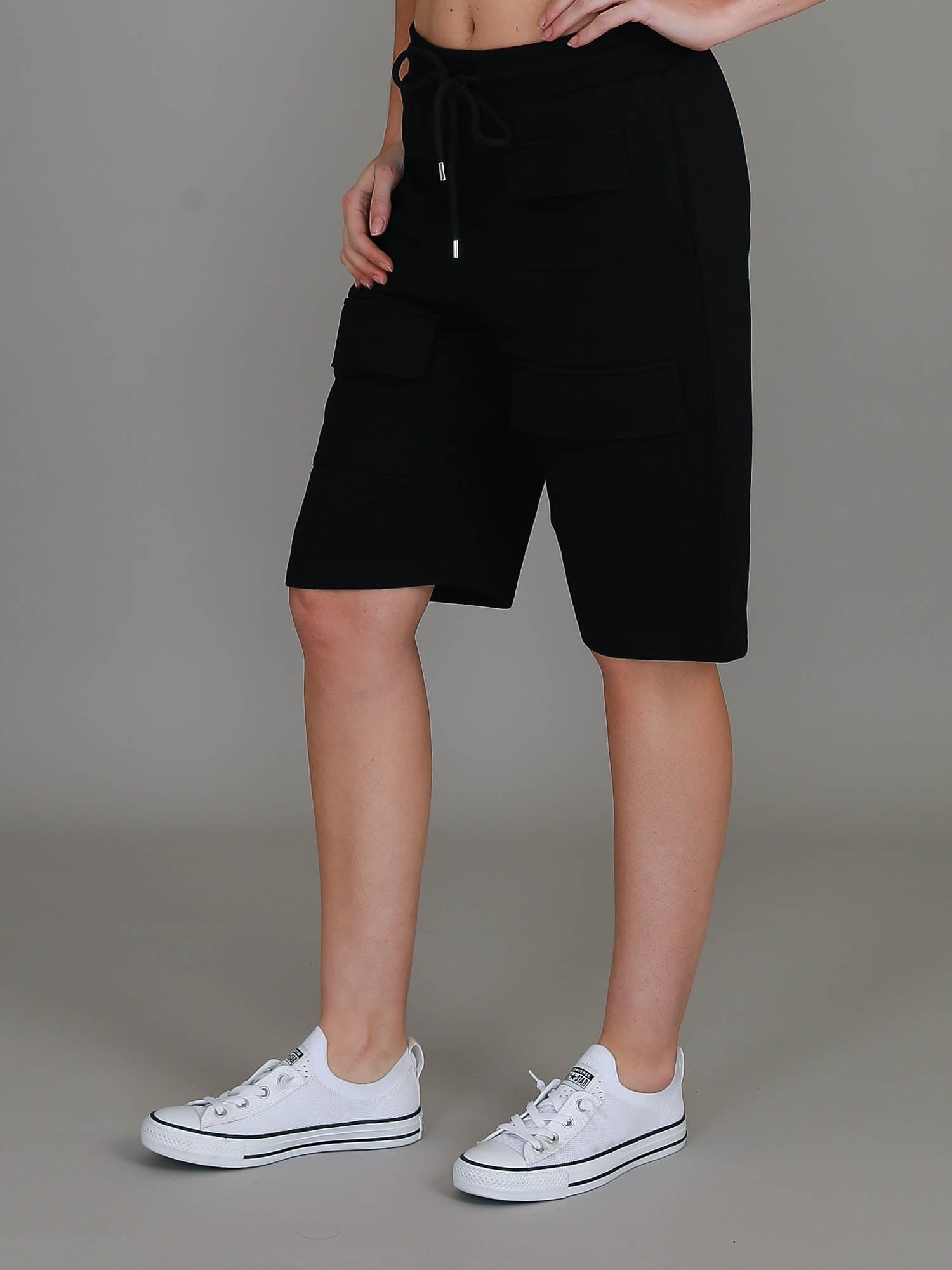 cargo shorts womens #color_black