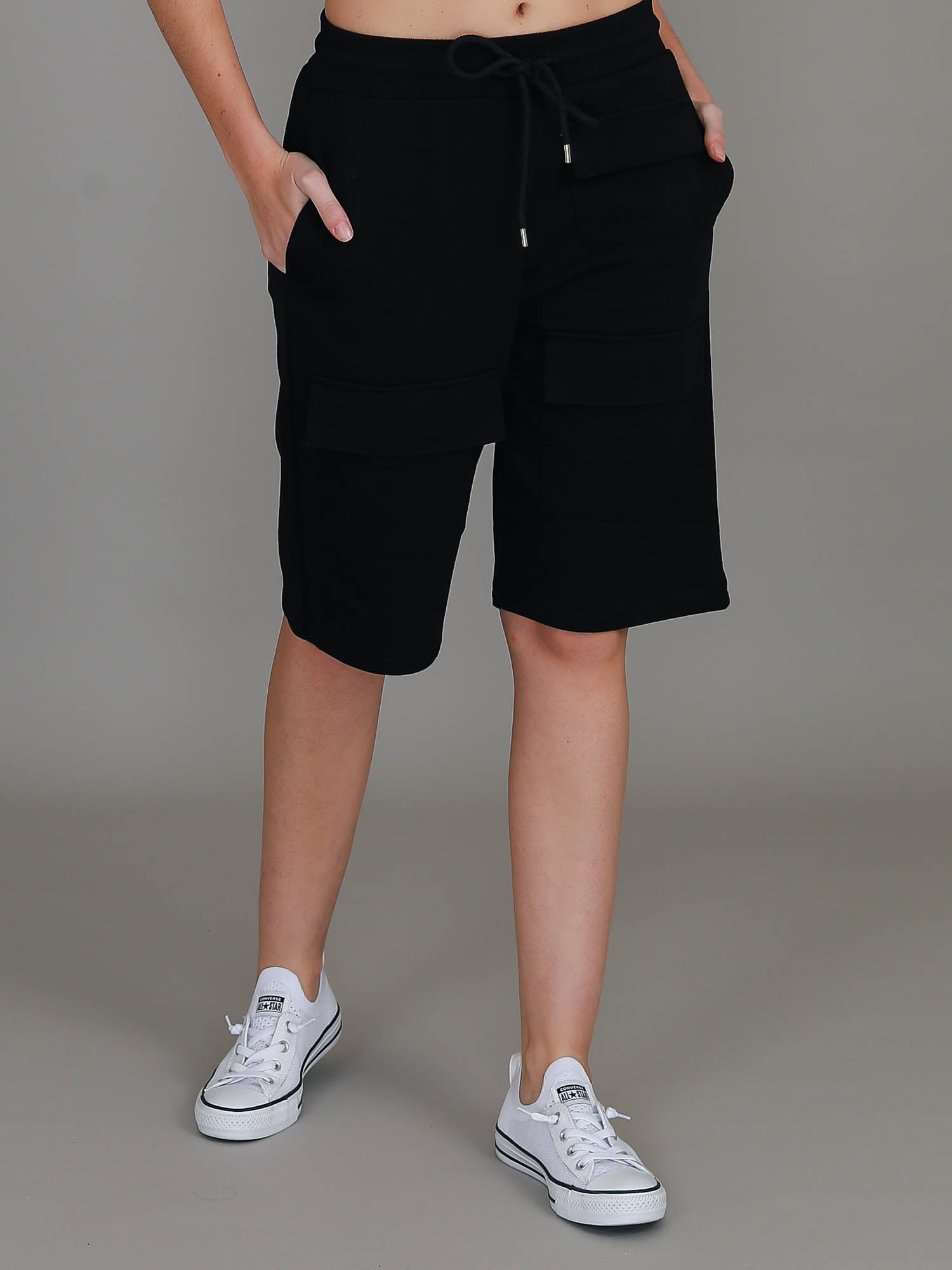 cargo shorts women's #color_black