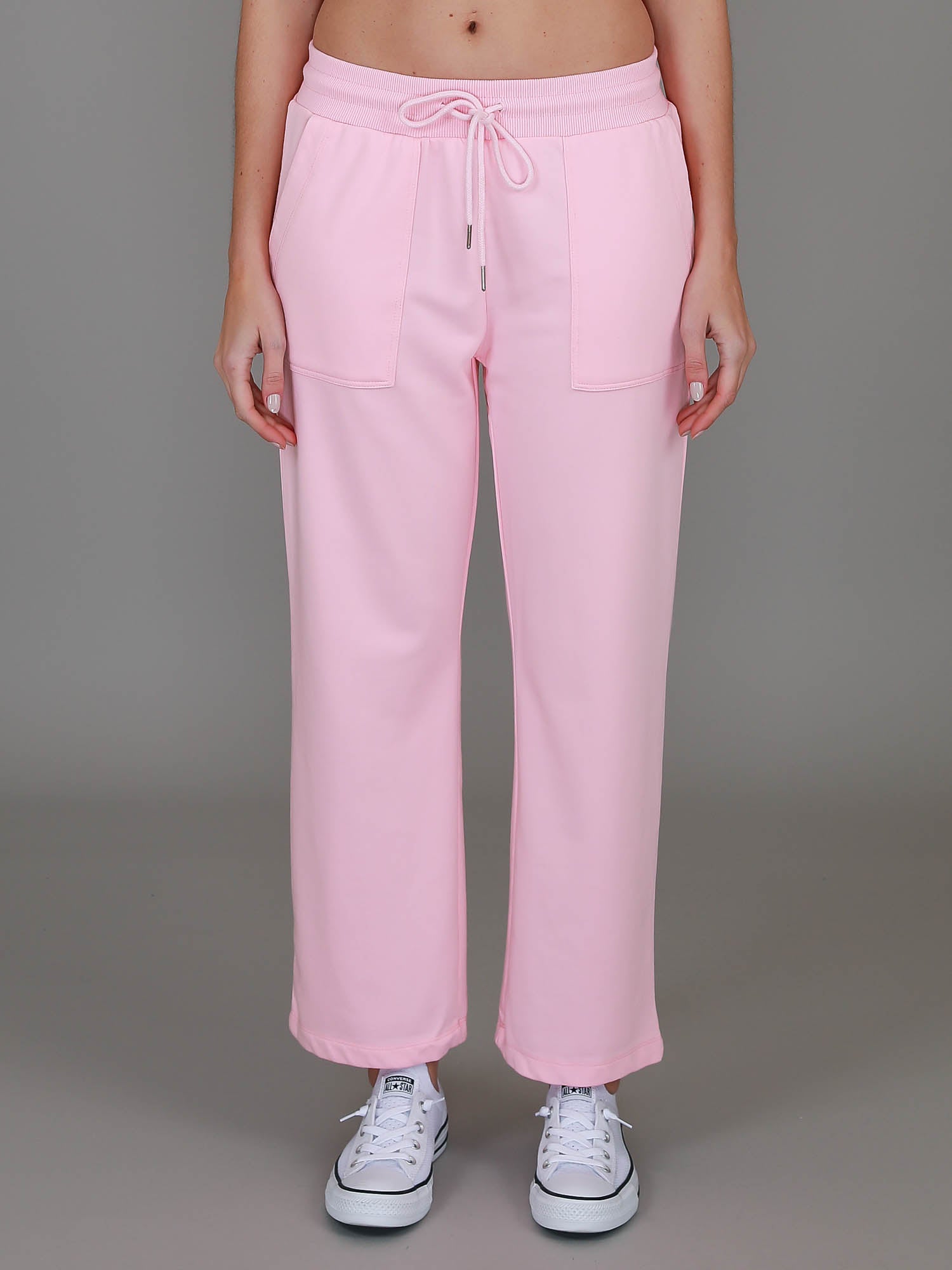 pink cotton sweatpants #color_powder pink