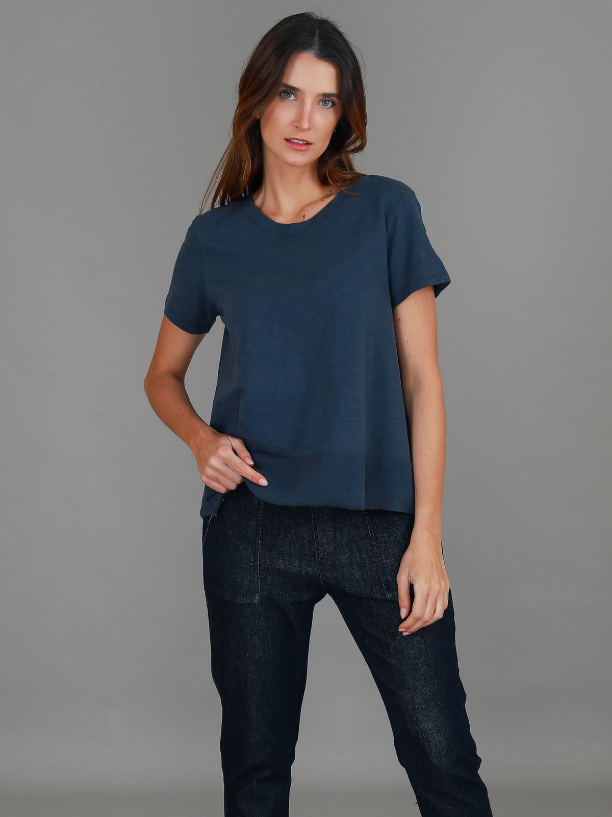navy t shirt women