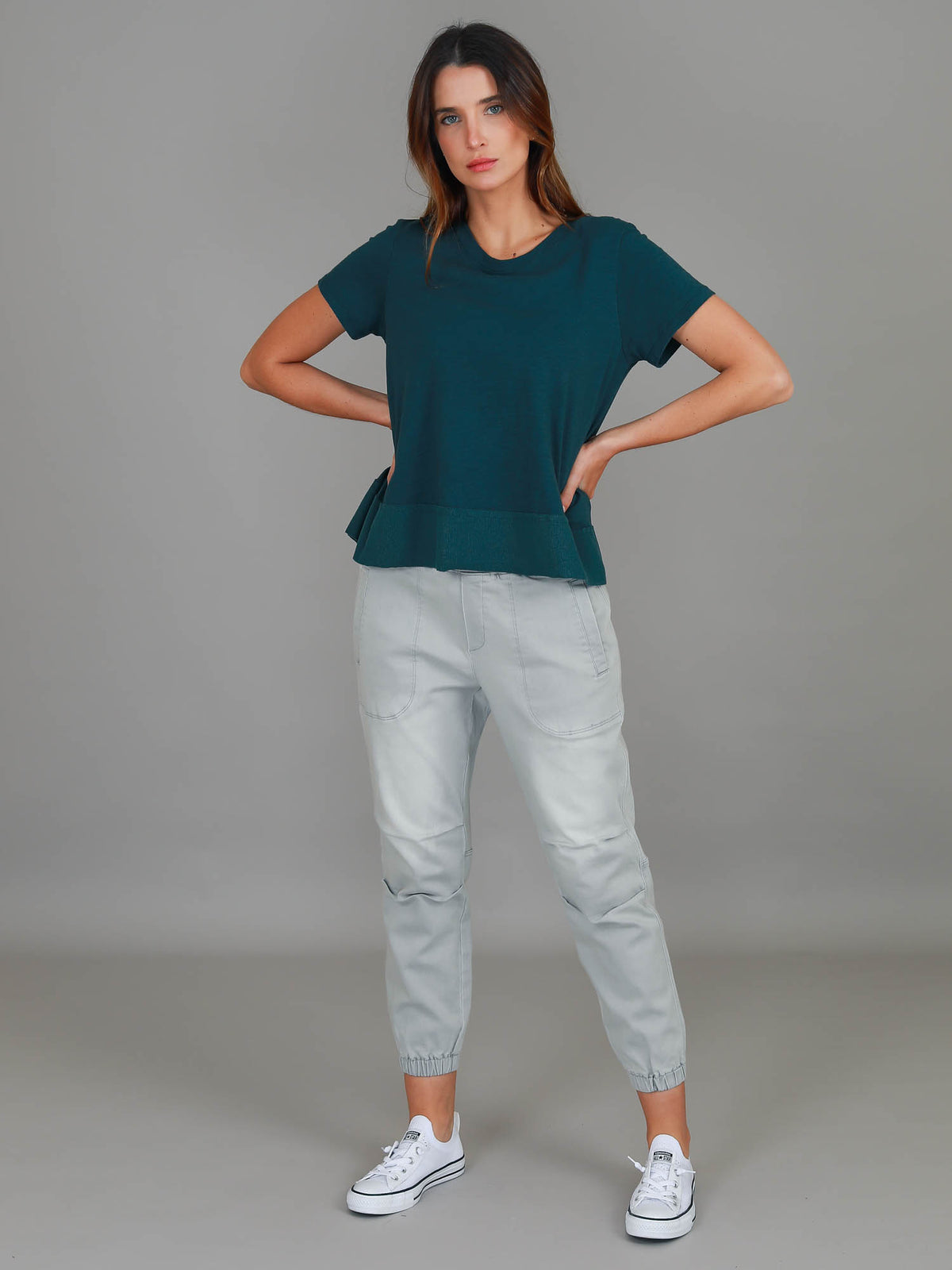 teal top women