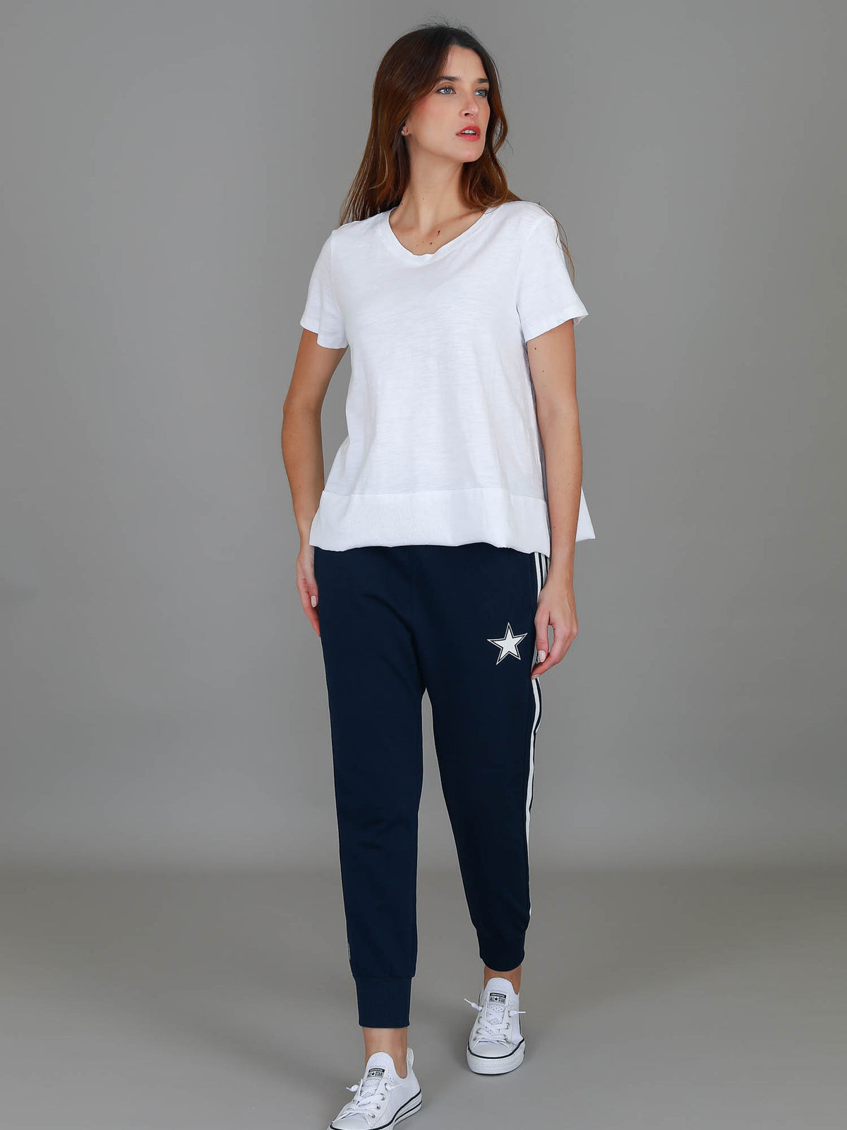 white crop t shirt