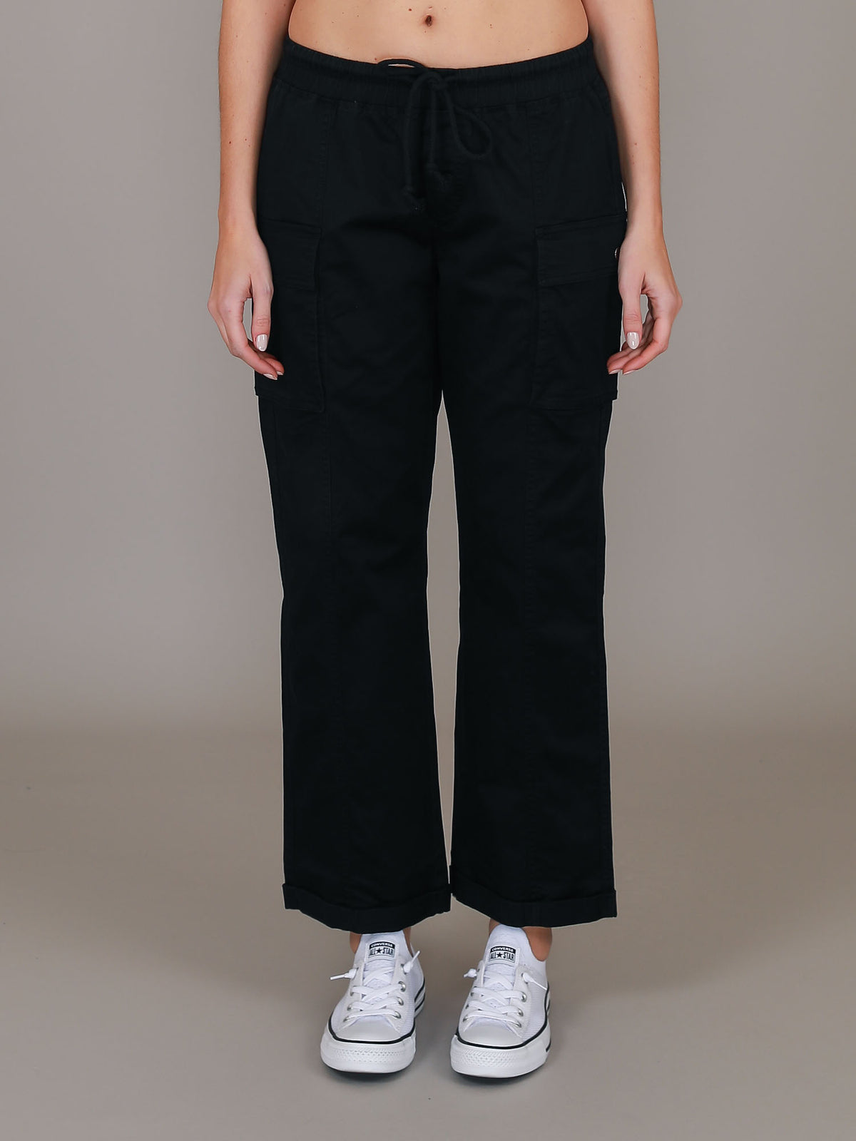 black cargo work pants