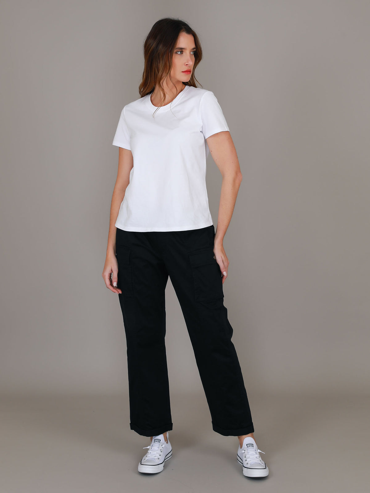 black cargo pants straight leg
