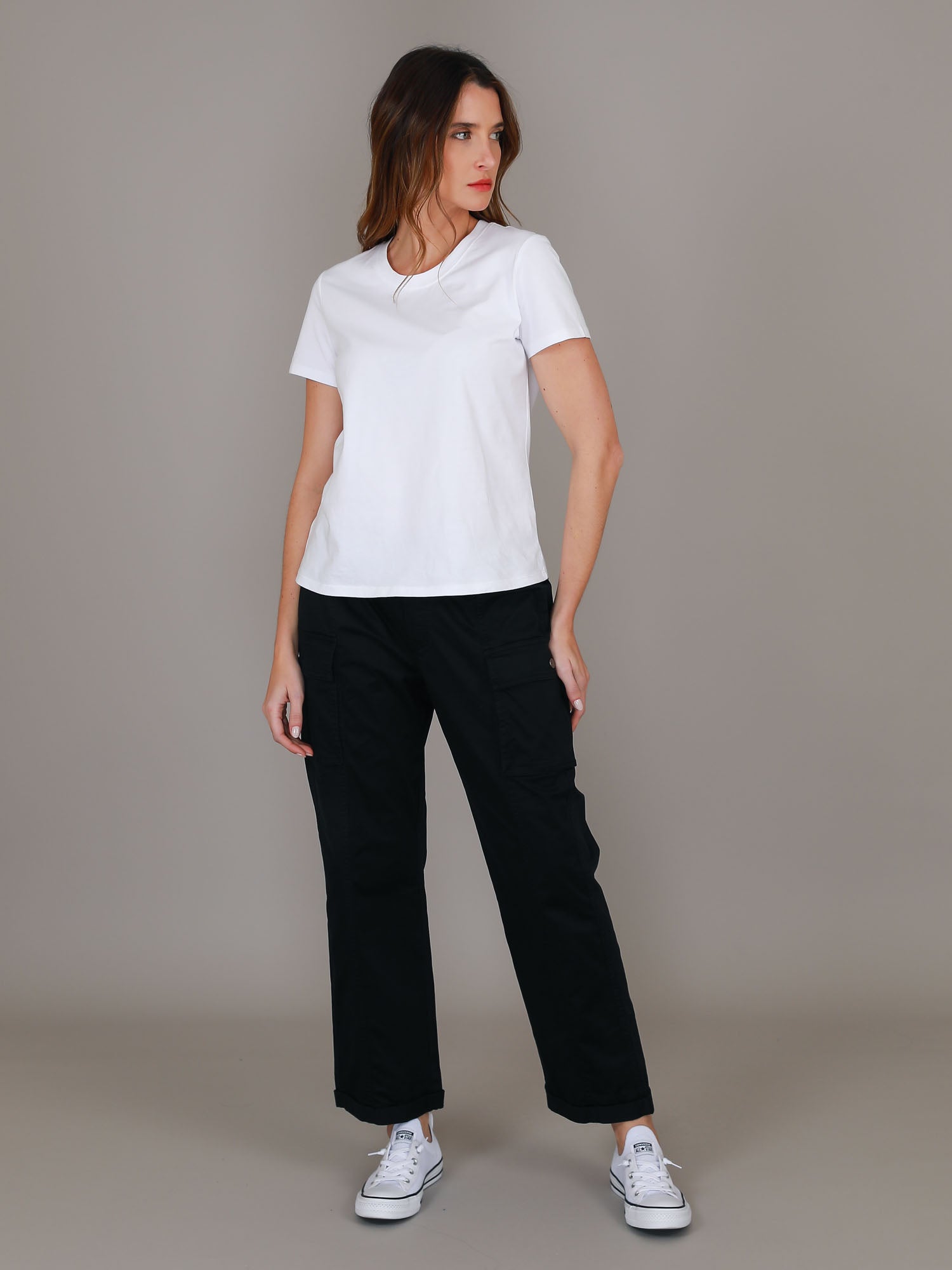 black cargo pants straight leg #color_black