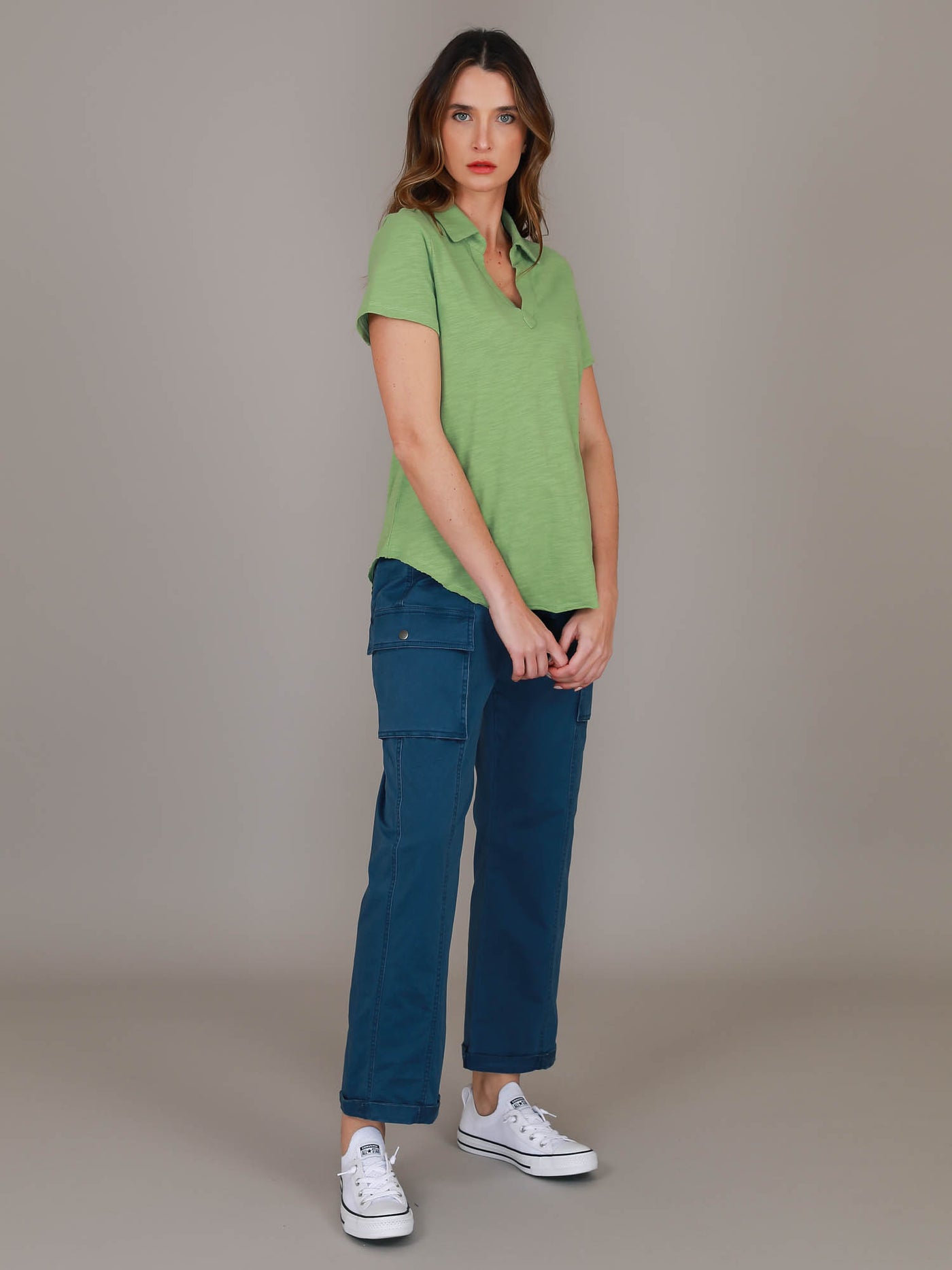 Dee | Women's Straight Leg Cargo Chino Pants