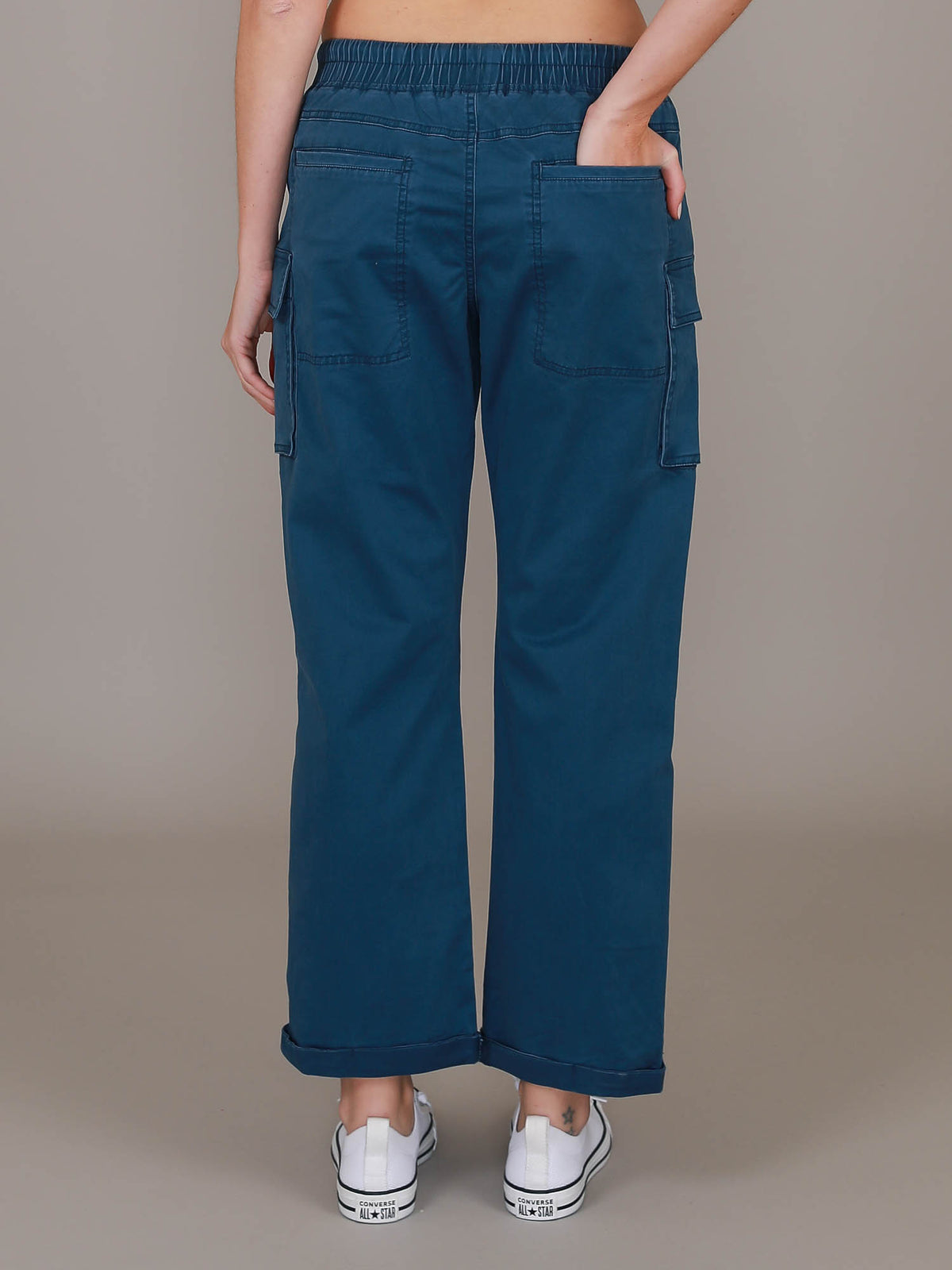 navy cargo pants women