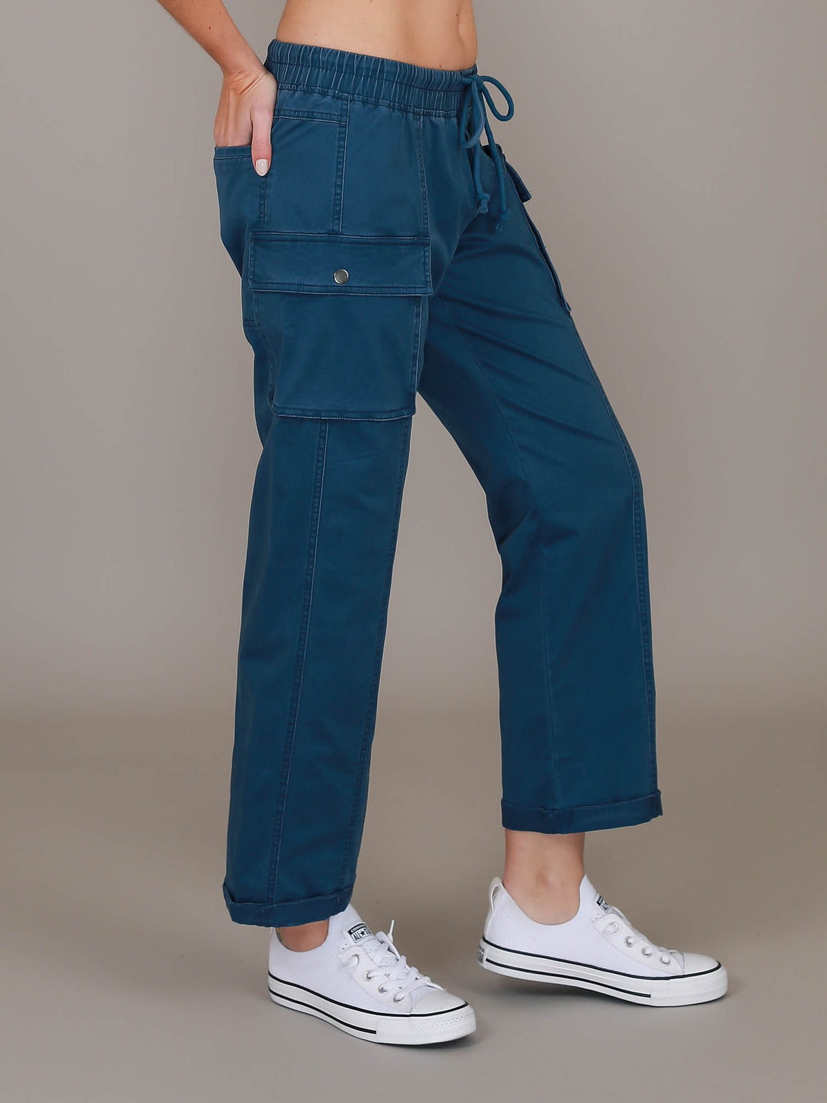 navy straight leg pants