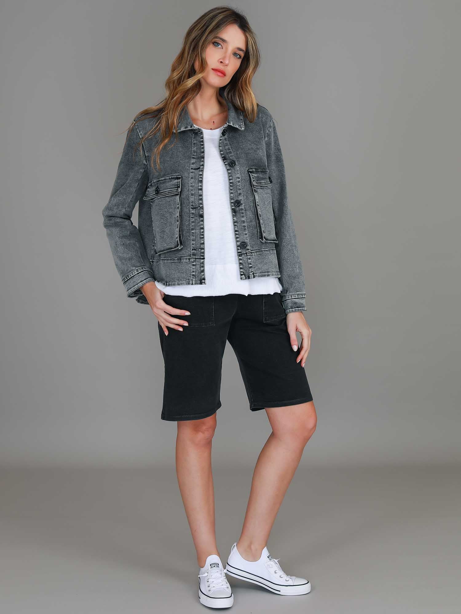 denim jacket womens #color_washed black