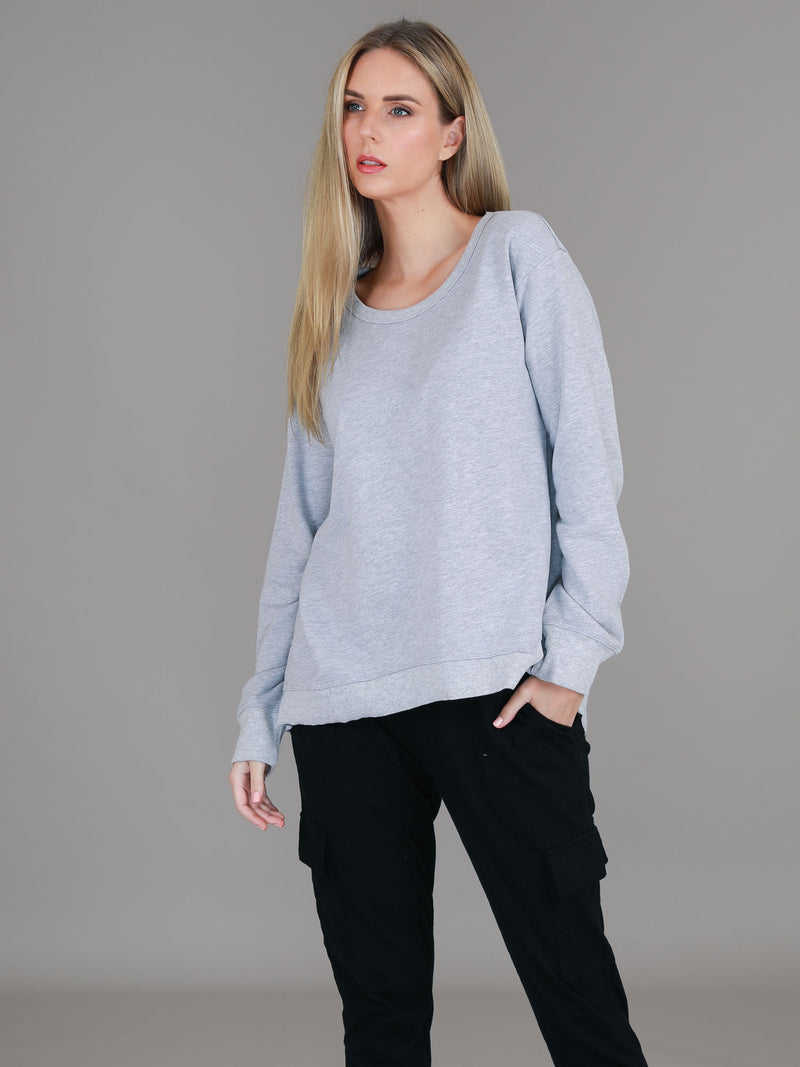 woman sweatshirt #color_grey marle