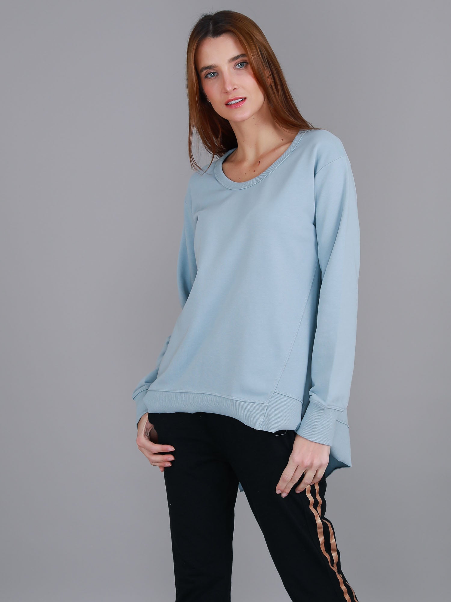 extra long sweatshirts womens #color_storm blue