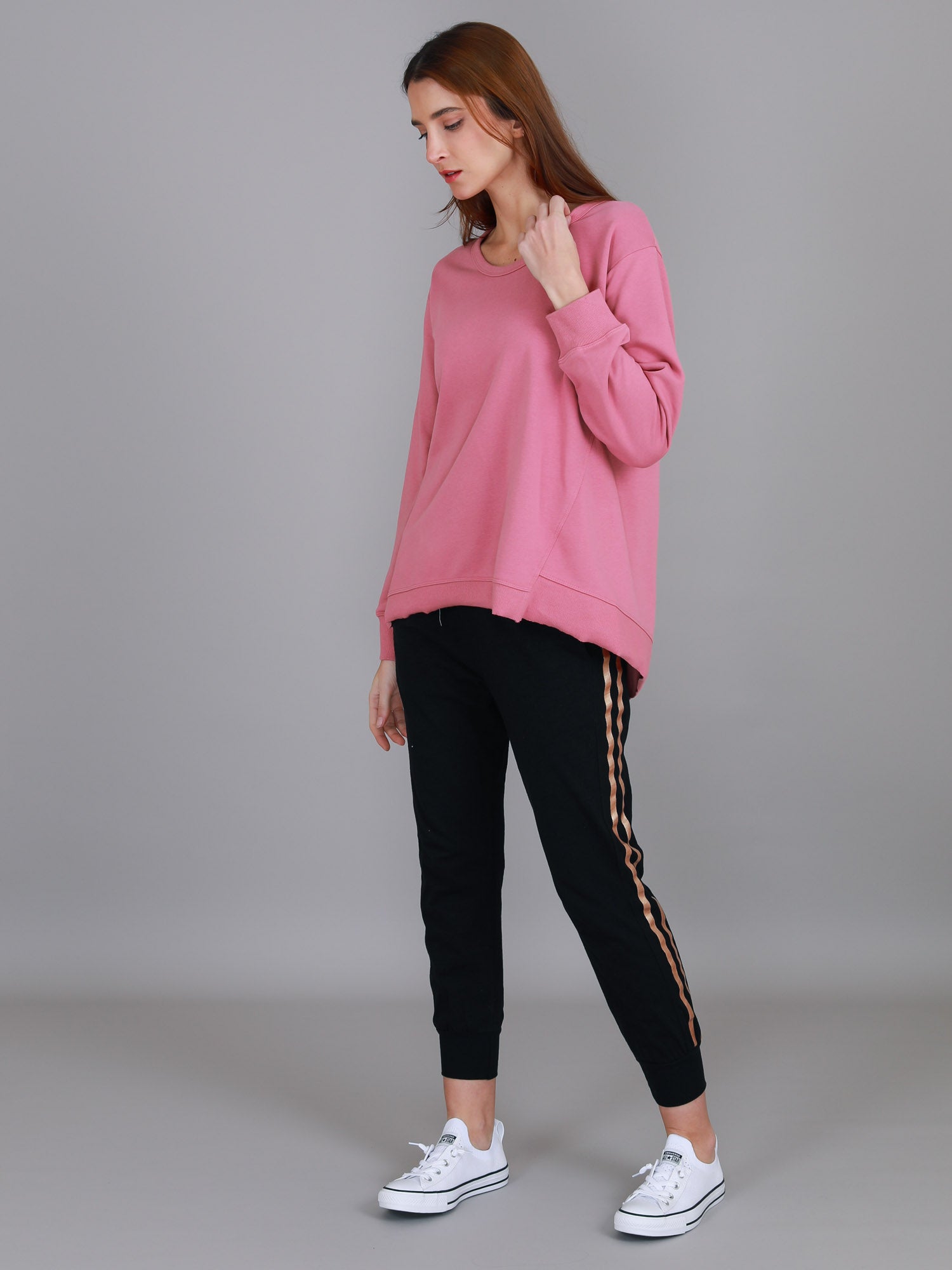 pink pullover #color_tango pink