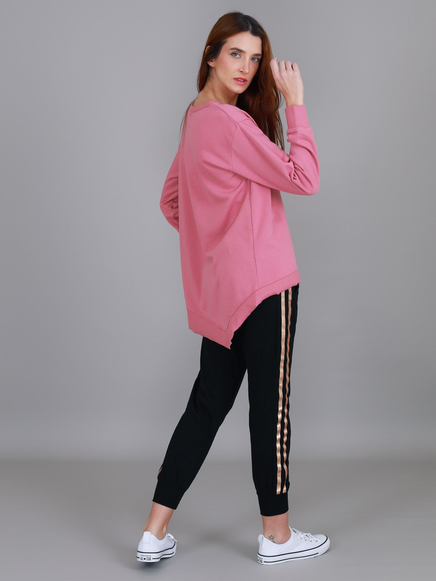 sweatshirt women's #color_tango pink