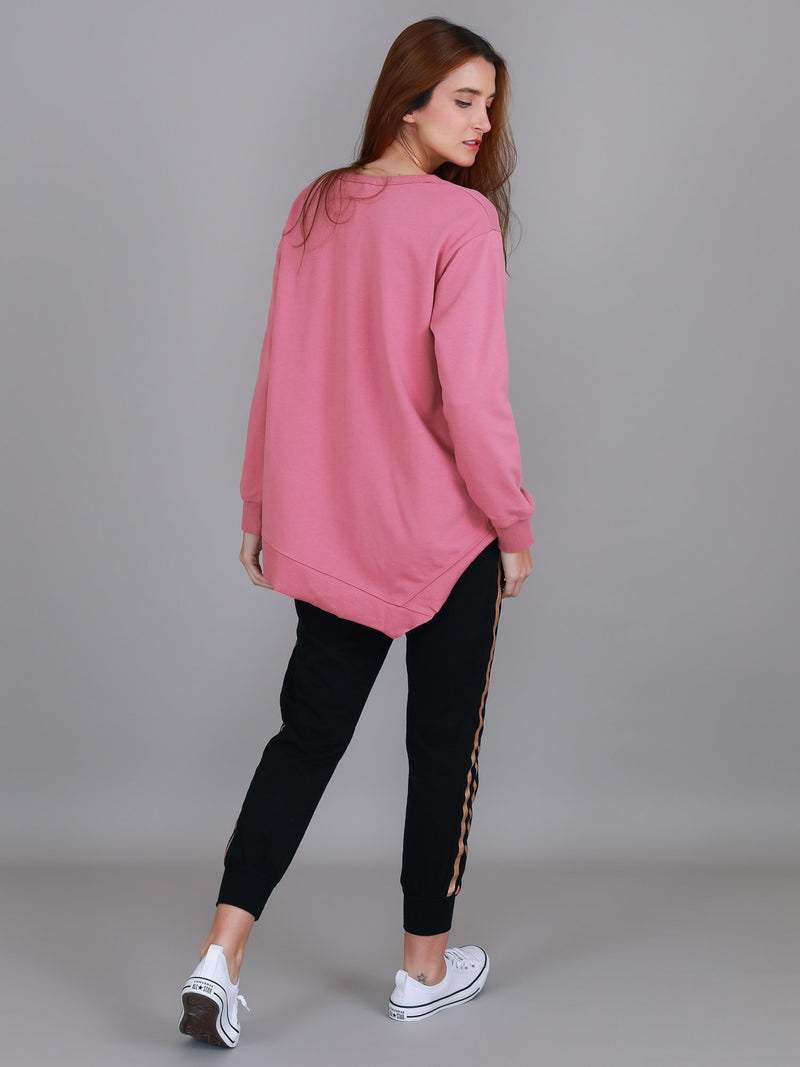 women sweatshirt #color_tango pink