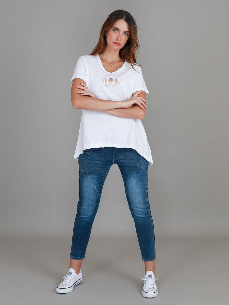 white crown logo tee #color_white