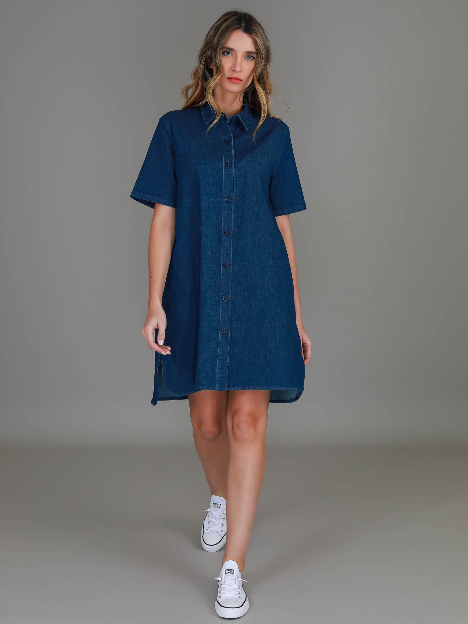 navy outfits #color_jean blue