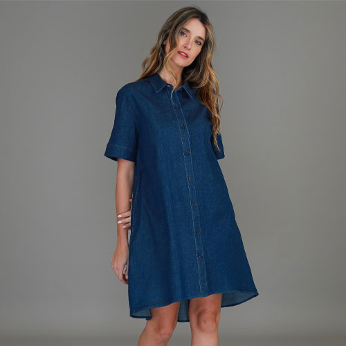 thelma shirt dress
