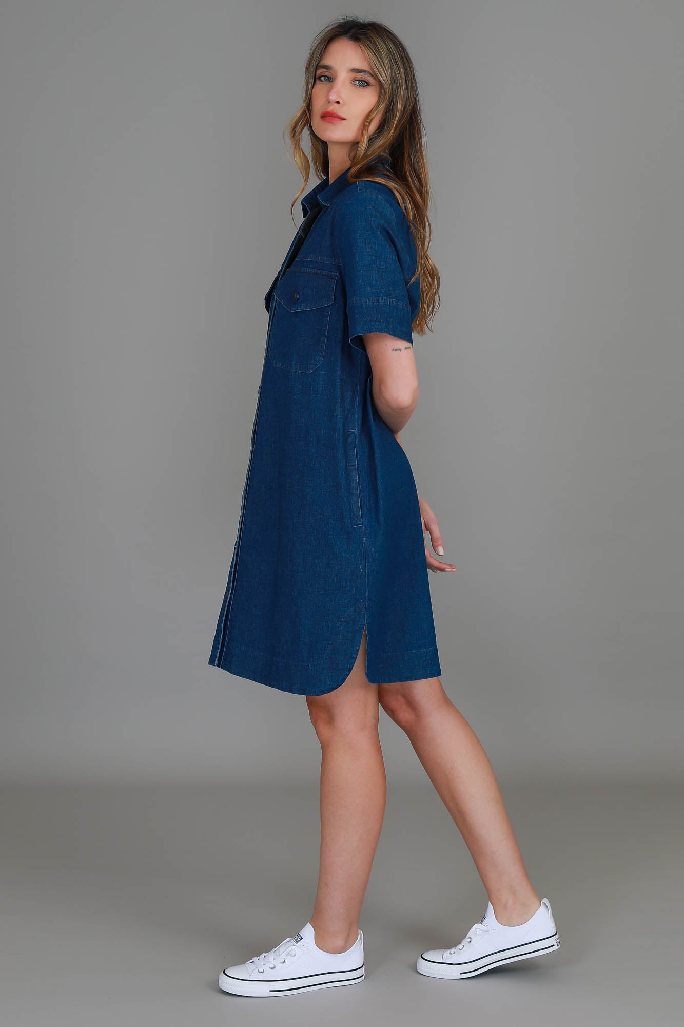 jean dress #color_jean blue