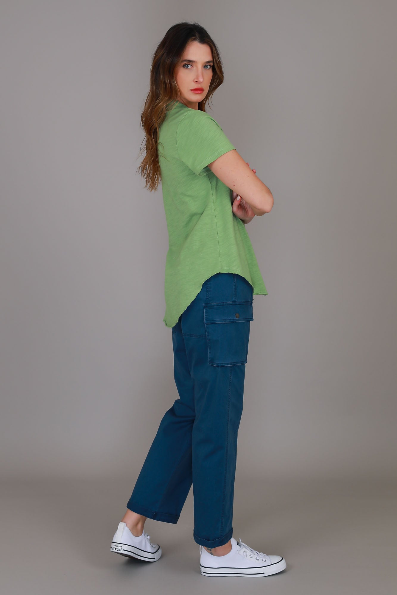 green polo top #color_pistachio