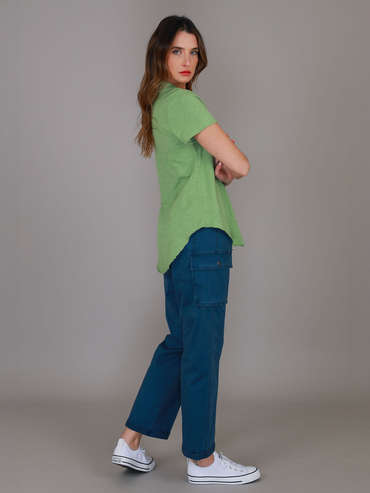 green polo top #color_pistachio