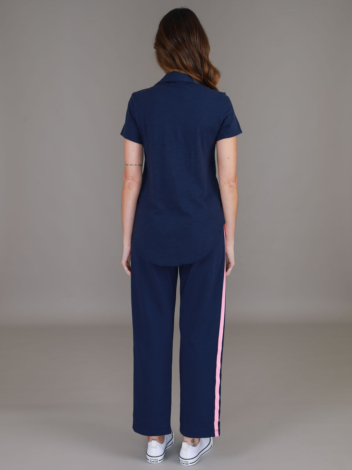 navy blue polo top #color_deep navy