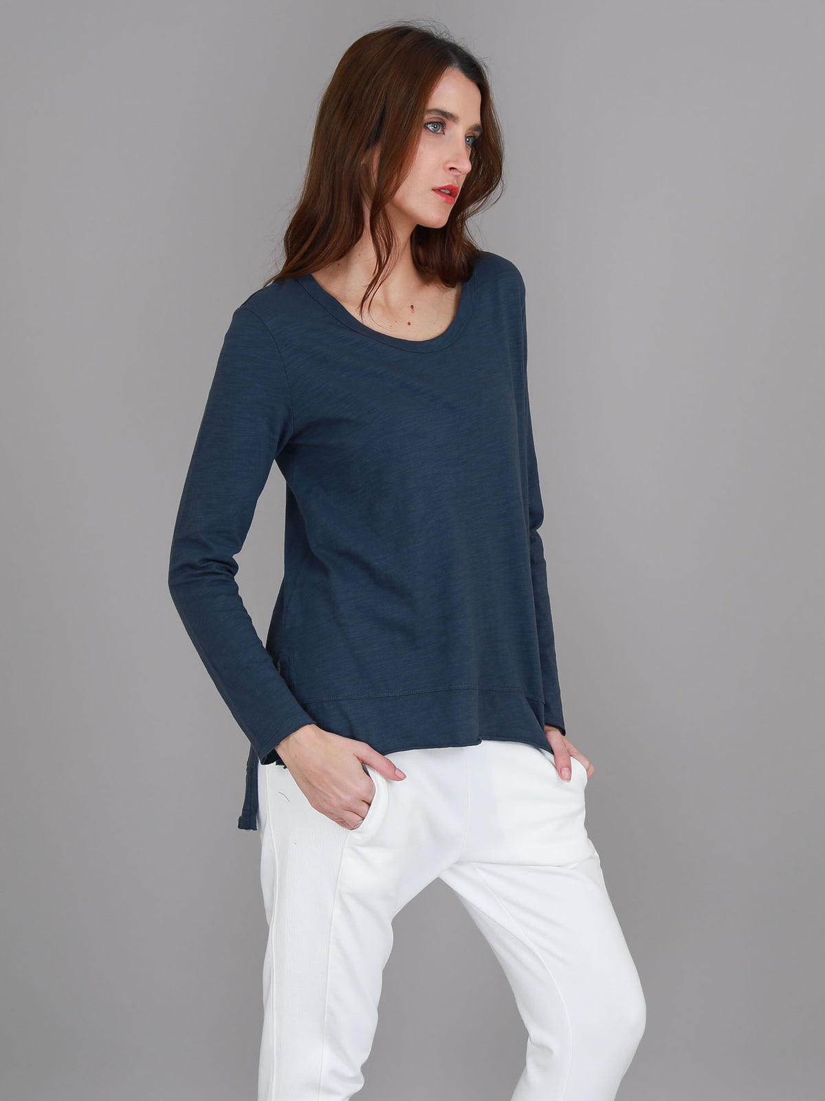 navy long sleeve t shirt
