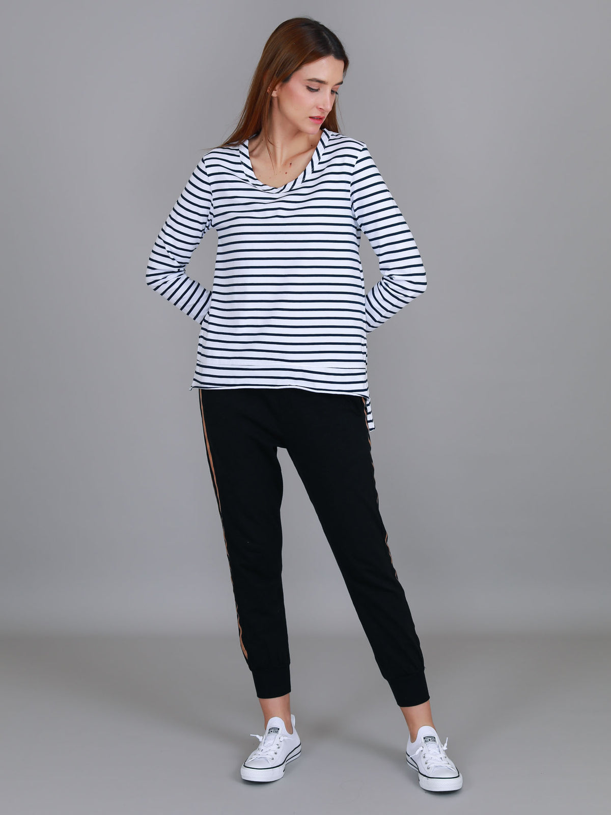 stripe long sleeve tee