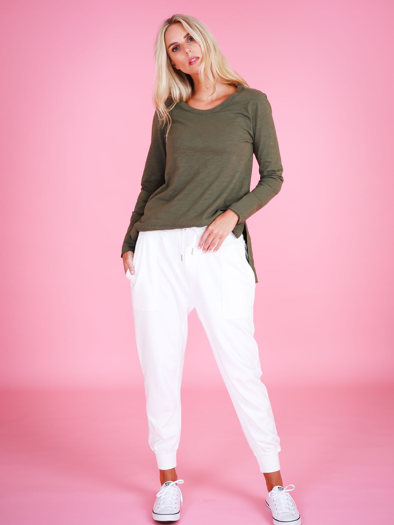 buy long sleeve t shirt #color_khaki