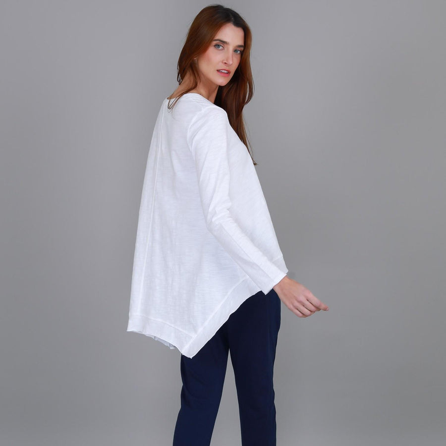 Willow Asymmetrical Hem T Shirt size guide