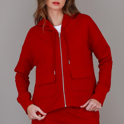 Cori | Women's Zip Up Hoodie Jacket – Cotton French Terry size guide