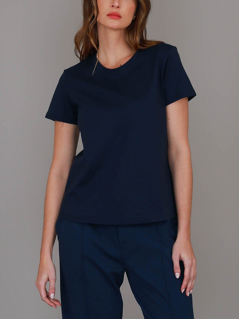 navy crew neck t shirt #color_ink