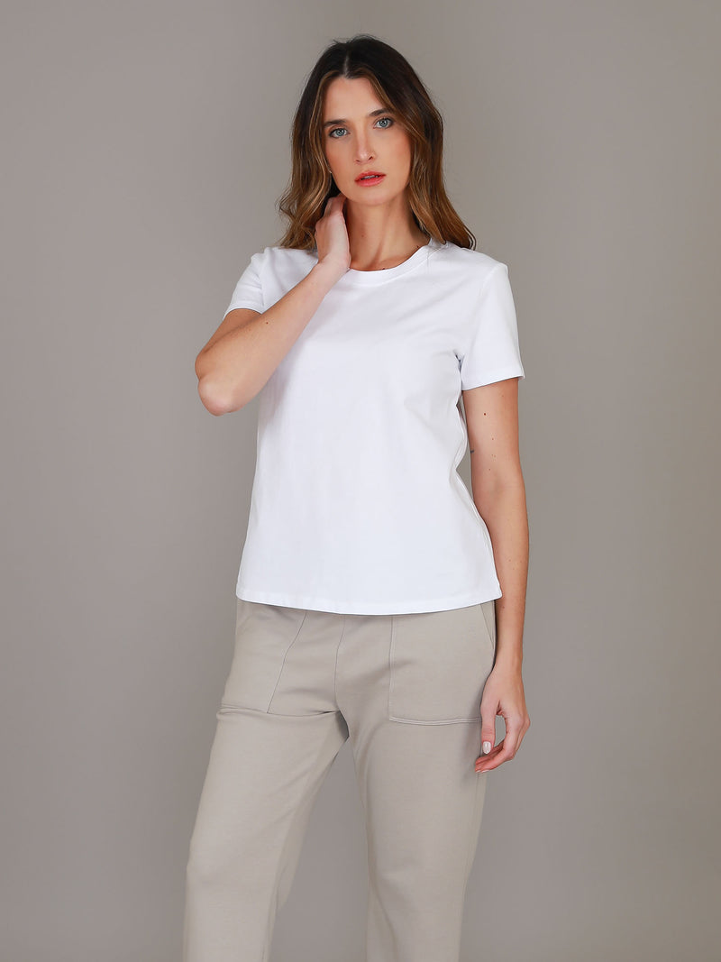 womens plain white tee #color_white