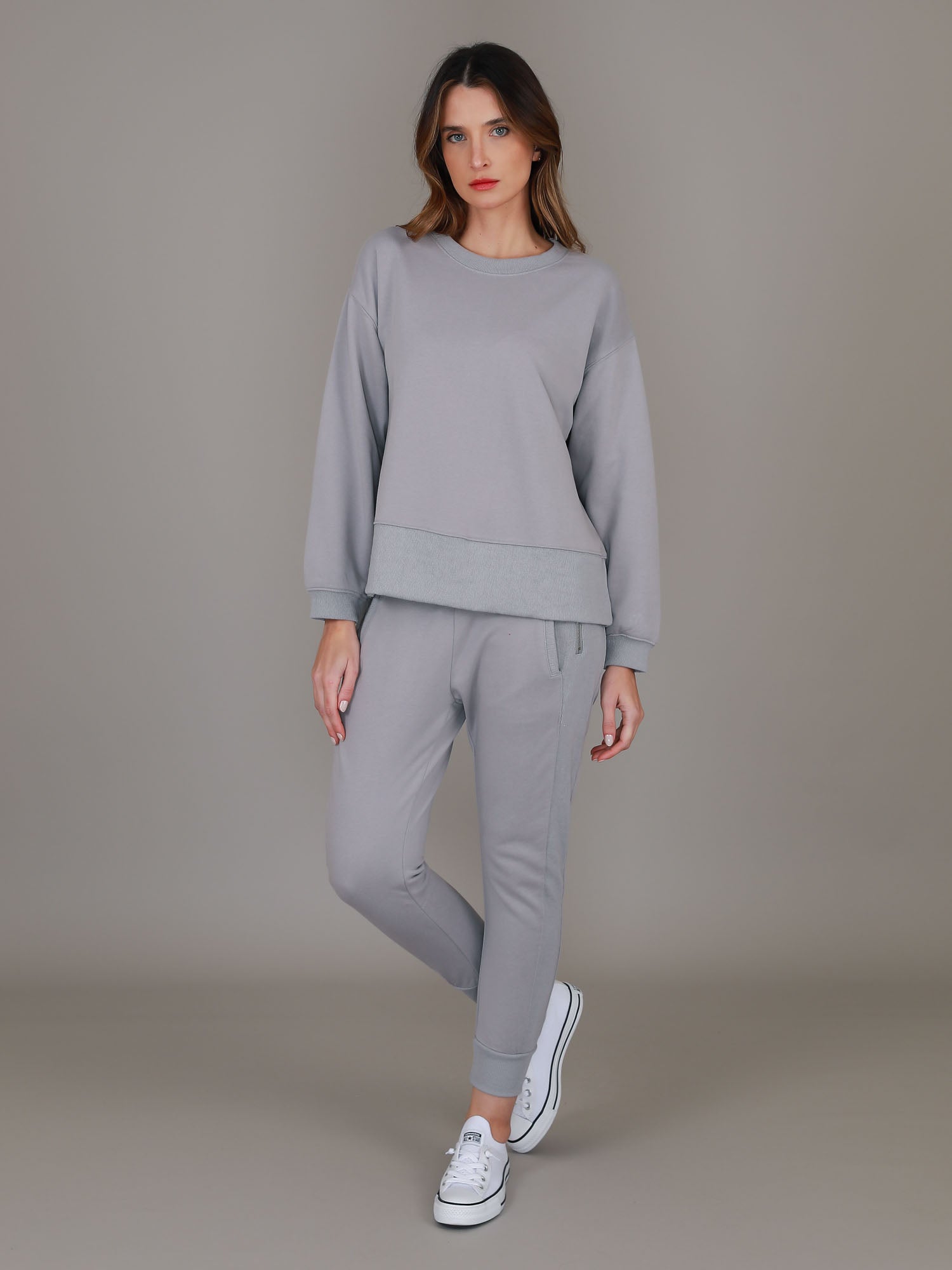 grey cropped sweater #color_cool grey