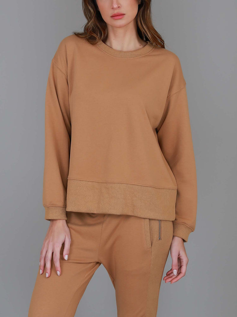 brown crop top #color_maize brown