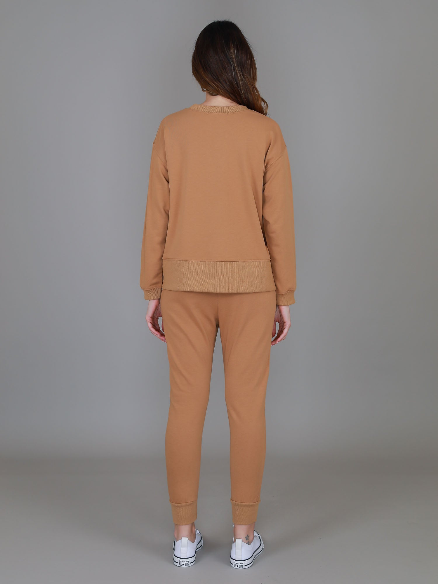 brown cropped sweatshirt #color_maize brown