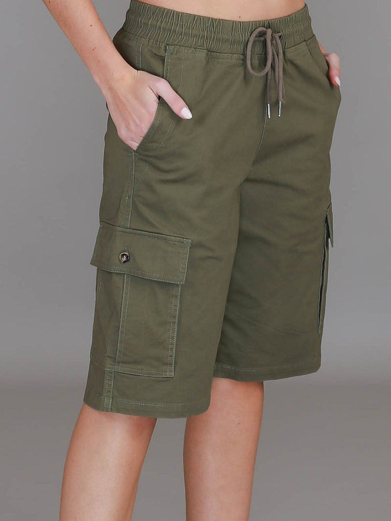 olive cargo shorts #color_olive