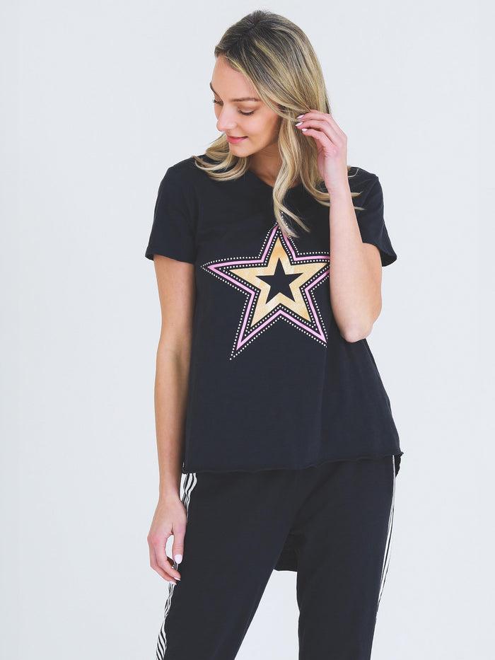 Glitter Star Navy Star T Shirt (Sale)